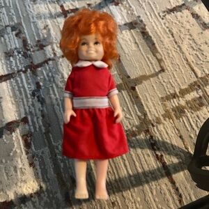 Vintage Annie Doll-Red Dress 6”